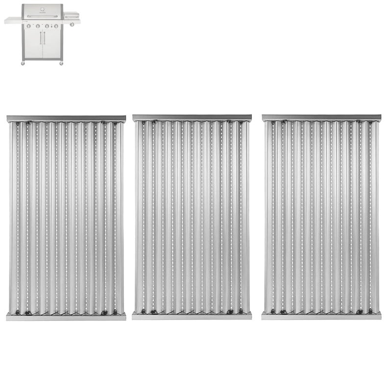 SafBbcue 3 Pack Stainless Steel G533-2200-W1 True Infrared Grill Emitter Plates for Charbroil 463242715 463242716 463276016 466242715 466242815 463257520 17 Inch Replacement Grill Emitter Grates Parts - Image 1